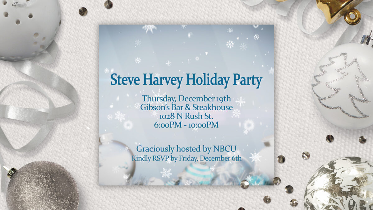 Steve Harvey - Holiday Invitation